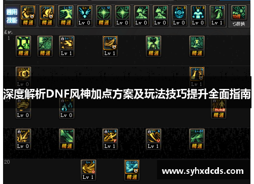 深度解析DNF风神加点方案及玩法技巧提升全面指南
